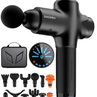 ماساژور تفنگی حرفه‌ای (Massage Gun) با ۱۲ سری قابل تعویض